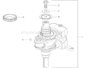 Crankshaft Assembly Diagram and Parts List for 74391 270000001-270999999 - 2007 Toro Lawn Tractor