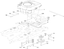 Engine and Clutch Assembly Diagram and Parts List for 74391 290000001-290000225 - 2009 Toro Lawn Tractor