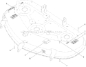 50 Inch Deck Decal Assembly Diagram and Parts List for 74398 310000001-310999999 - 2010 Toro Lawn Tractor