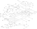 Deck Lift Assembly Diagram and Parts List for 74398 310000001-310999999 - 2010 Toro Lawn Tractor
