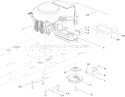 Engine and Clutch Assembly Diagram and Parts List for 74365 310000001-310999999 - 2010 Toro Lawn Tractor