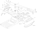 Fuel Delivery and Body Styling Assembly Diagram and Parts List for 74398 310000001-310999999 - 2010 Toro Lawn Tractor