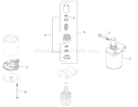 Starter Assembly Diagram and Parts List for 74399 270000001-270999999 - 2007 Toro Lawn Tractor