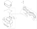 Air Intake and Filtration Assembly Diagram and Parts List for 74399 270000001-270999999 - 2007 Toro Lawn Tractor