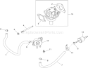 Fuel System Assembly Diagram and Parts List for 74399 290000440-290999999 - 2009 Toro Lawn Tractor