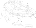 50 Inch Deck Recycler Assembly Diagram and Parts List for 74391 270000001-270999999 - 2007 Toro Lawn Tractor