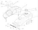 Part Location Diagram of 104-3649 Toro Tank-Console