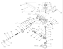 RH Hydro Transaxle Assembly Diagram and Parts List for 74401 220000001-220999999 - 2002 Toro Lawn Tractor