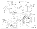 Air Filter / Muffler Assembly Diagram and Parts List for 74401 220000001-220999999 - 2002 Toro Lawn Tractor