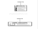 Engine Decals Diagram and Parts List for 74401 230000001-230999999 - 2003 Toro Lawn Tractor