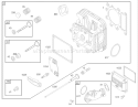 Cylinder Head Assembly Diagram and Parts List for 74402 230000001-230999999 - 2003 Toro Lawn Tractor
