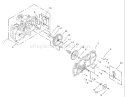 Housing Assembly LH Hydrostat Diagram and Parts List for 74402 230000001-230999999 - 2003 Toro Lawn Tractor