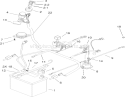 Electrical System Assembly Diagram and Parts List for 74402 240000001-240999999 - 2004 Toro Lawn Tractor