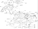 Engine and Styling Assembly Diagram and Parts List for 74402 240000001-240999999 - 2004 Toro Lawn Tractor
