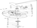 38in Deck Spindle and Belt Drive Assembly Diagram and Parts List for 74402 240000001-240999999 - 2004 Toro Lawn Tractor