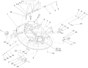 38 Inch Deck Assembly Diagram and Parts List for 74402 250000001-250999999 - 2005 Toro Lawn Tractor