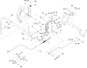 Part Location Diagram of 110-1870 Toro Right Hand Activator Arm Asm