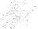38in Deck Assembly Diagram and Parts List for 74402 260000001-260999999 - 2006 Toro Lawn Tractor