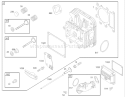 Cylinder Head Assembly Diagram and Parts List for 74403 230000001-230999999 - 2003 Toro Lawn Tractor