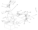 Electrical Assembly Diagram and Parts List for 74403 230000001-230999999 - 2003 Toro Lawn Tractor