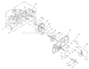 Housing Assembly LH Hydrostat Diagram and Parts List for 74403 230000001-230999999 - 2003 Toro Lawn Tractor