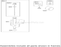 Oil Filter, Tube and Pump Assembly Diagram and Parts List for 74403 240000001-240999999 - 2004 Toro Lawn Tractor