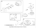 Blower Housing Assembly Diagram and Parts List for 74403 240000001-240999999 - 2004 Toro Lawn Tractor