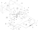 Part Location Diagram of 106-8671 Toro Rh Actuator Arm W/bushing Asm