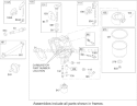 Carburetor Assembly Diagram and Parts List for 74402 260000001-260999999 - 2006 Toro Lawn Tractor