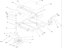 Front Frame Assembly Diagram and Parts List for 74405FR 240010001-240999999 - 2004 Toro Lawn Tractor
