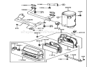 Air Filter / Muffler Assembly Diagram and Parts List for 74405FR 240010001-240999999 - 2004 Toro Lawn Tractor