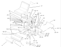 Main Frame and Seat Assembly Diagram and Parts List for 74405 230000001-230999999 - 2003 Toro Lawn Tractor
