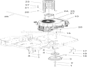 Engine and Clutch Assembly Diagram and Parts List for 74407 250000001-250999999 - 2005 Toro Lawn Tractor