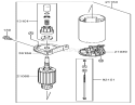 Starter Assembly Diagram and Parts List for 74406 260000001-260000240 - 2006 Toro Lawn Tractor