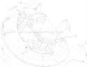 38in Deck Decal Assembly Diagram and Parts List for 74402 260000001-260999999 - 2006 Toro Lawn Tractor