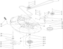 Spindle and Belt Drive Assembly Diagram and Parts List for 74327 260000001-260019999 - 2006 Toro Lawn Tractor