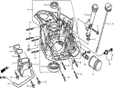 Part Location Diagram of 11100-Z0A-409 Honda Crankcase Assembly