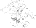Hydro and Belt Drive Assembly Diagram and Parts List for 74432 270000001-270999999 - 2007 Toro Lawn Tractor