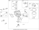 Carburetor Assembly (Keihin) Diagram and Parts List for 74432 270000001-270999999 - 2007 Toro Lawn Tractor