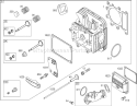 Cylinder Head Assembly Diagram and Parts List for 74433 260000001-260999999 - 2006 Toro Lawn Tractor