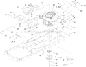 Engine Assembly Diagram and Parts List for 74433 260000001-260999999 - 2006 Toro Lawn Tractor
