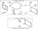 Gasket Kit Diagram and Parts List for 74433 260000001-260999999 - 2006 Toro Lawn Tractor
