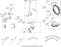 Governor Assembly Diagram and Parts List for 74433 260000001-260999999 - 2006 Toro Lawn Tractor