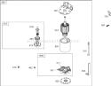 Starter Assembly Diagram and Parts List for 74433 260000001-260999999 - 2006 Toro Lawn Tractor