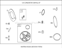 Carburetor Overhaul Kit (Nikki) Diagram and Parts List for 74433 260000001-260999999 - 2006 Toro Lawn Tractor