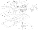 Engine Assembly Diagram and Parts List for 74434 270000001-270999999 - 2007 Toro Lawn Tractor