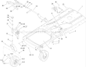 Frame Assembly Diagram and Parts List for 74434 270000001-270999999 - 2007 Toro Lawn Tractor