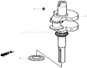 Crankshaft Assembly Diagram and Parts List for 74434 270000001-270999999 - 2007 Toro Lawn Tractor