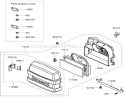 Air Filter and Muffler Assembly Diagram and Parts List for 74437 290000001-290999999 - 2009 Toro Lawn Tractor