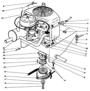 Engine Assembly Diagram and Parts List for 30180 390001 - 399999 Toro Lawn Tractor Accessories